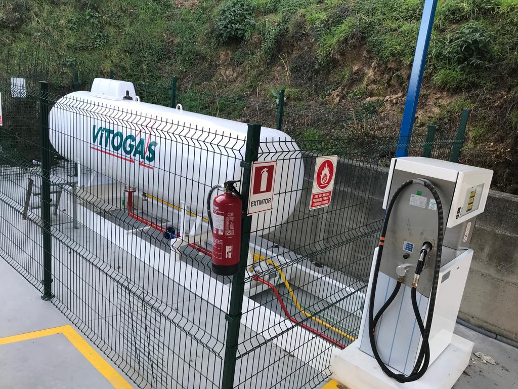 Maceioa – surtidor de gas Surtidor de gas en el área de servicio de Maceiroa